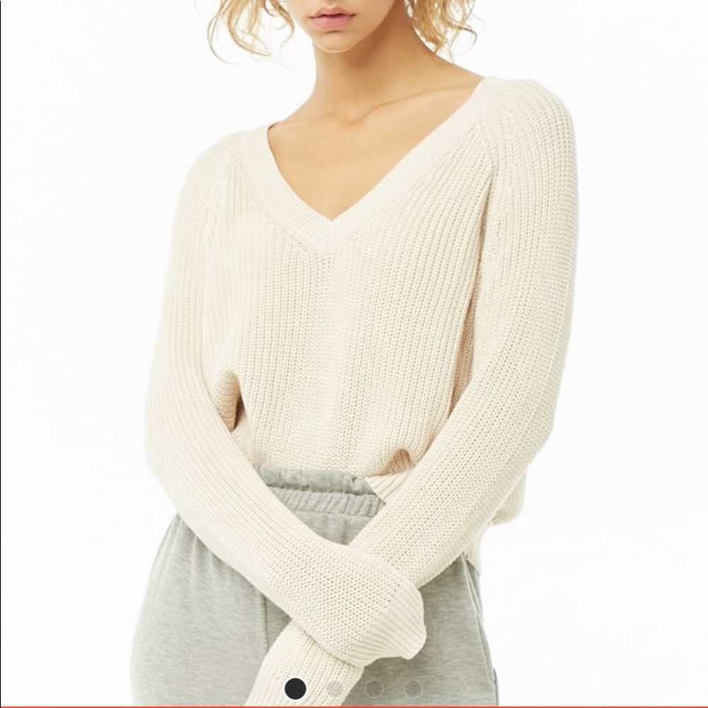 Forever 21 Ribbed V-Neck Sweater